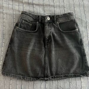 Black Denim Skirt Urban Outfitters